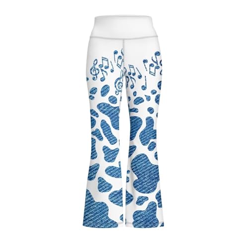 Hawapod Girls Bell Bottom Pants Dance Bootcut Pants Comfort High Waisted Butt Lift Flare Yoga Pants