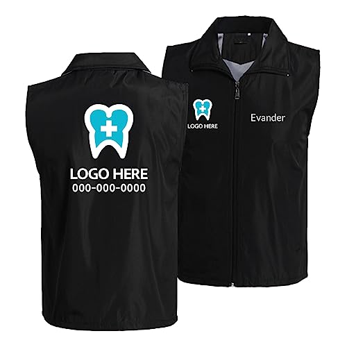 Custom Made Logo Work Vests Personalized Hospitals Doctor Vests, Veterinary vest, Dental Office Uniform, Volunteer Vests