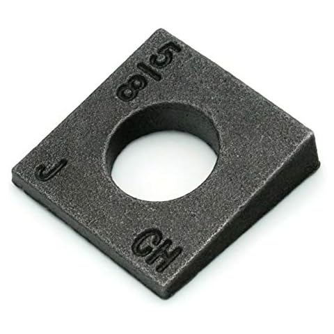 Beveled Square Washers in Plain Malleable Iron - 3/8" - 1-1/2" (250, 5/8") Cover