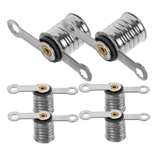 BUGUUYO 6 Piezas Asiento De Cuentas Eléctrico Bulbo Llevado Poseedor Cable Salida Bombilla De Luz Led Bombillas De Bajo Consumo Soporte De Lámpara Inalámbrico Extensor Planchar Silver