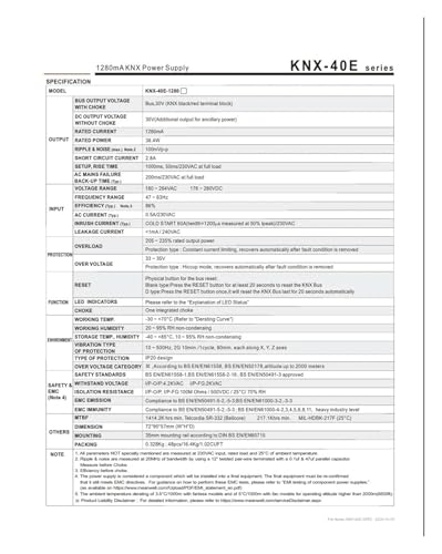 Alimentation à découpage KNX-40E-1280D avec sortie diagnostic - 2