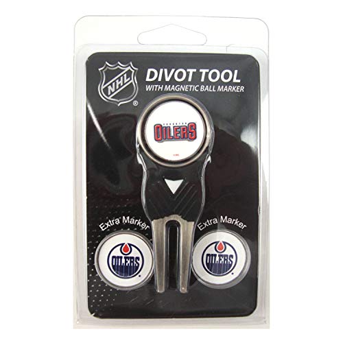 Edmonton Oilers Divot Repair Tool with 3 Golf Ball Markers