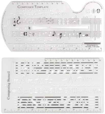 Amazon.com: Music Staff Drawing Ruler, Staff Composition Ruler Drawing ...