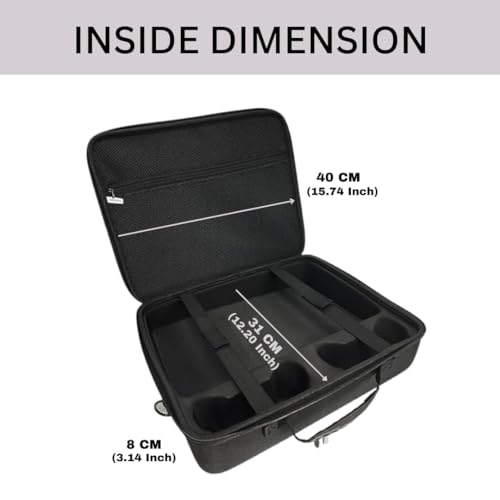 Image of New World Storage Bag for PS5 Slim , Carrying Case for PS5 Slim Console, Hard Shell Protective Case Travel Bag for PlayStation 5 Slim Console Disc /Digital Edition - Black