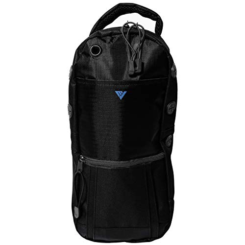 Oxygen Cylinder Backpack, Water Resistant and Portable Tank Bag with Adjustable Straps, Double Mesh Padded Bag M2 M4 ML6 M6 M7 M9 Tanks (A, B and C Cylinder - Charcoal Black)