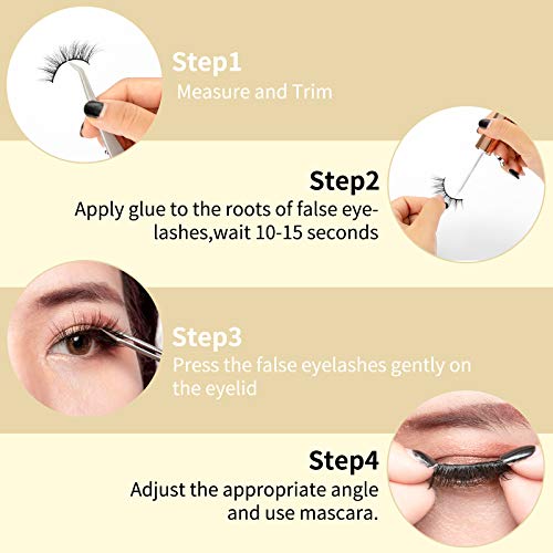 Dysilk False Eyelashes Natural Look Fake Eyelashes Strip Lashes #TOP4