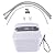Electric Tank Water Heater 2.5 Gallons, 8L Small Water Heater 110V 1500W, Eliminate Time for Hot Water, Wall or Floor Mounted - Black