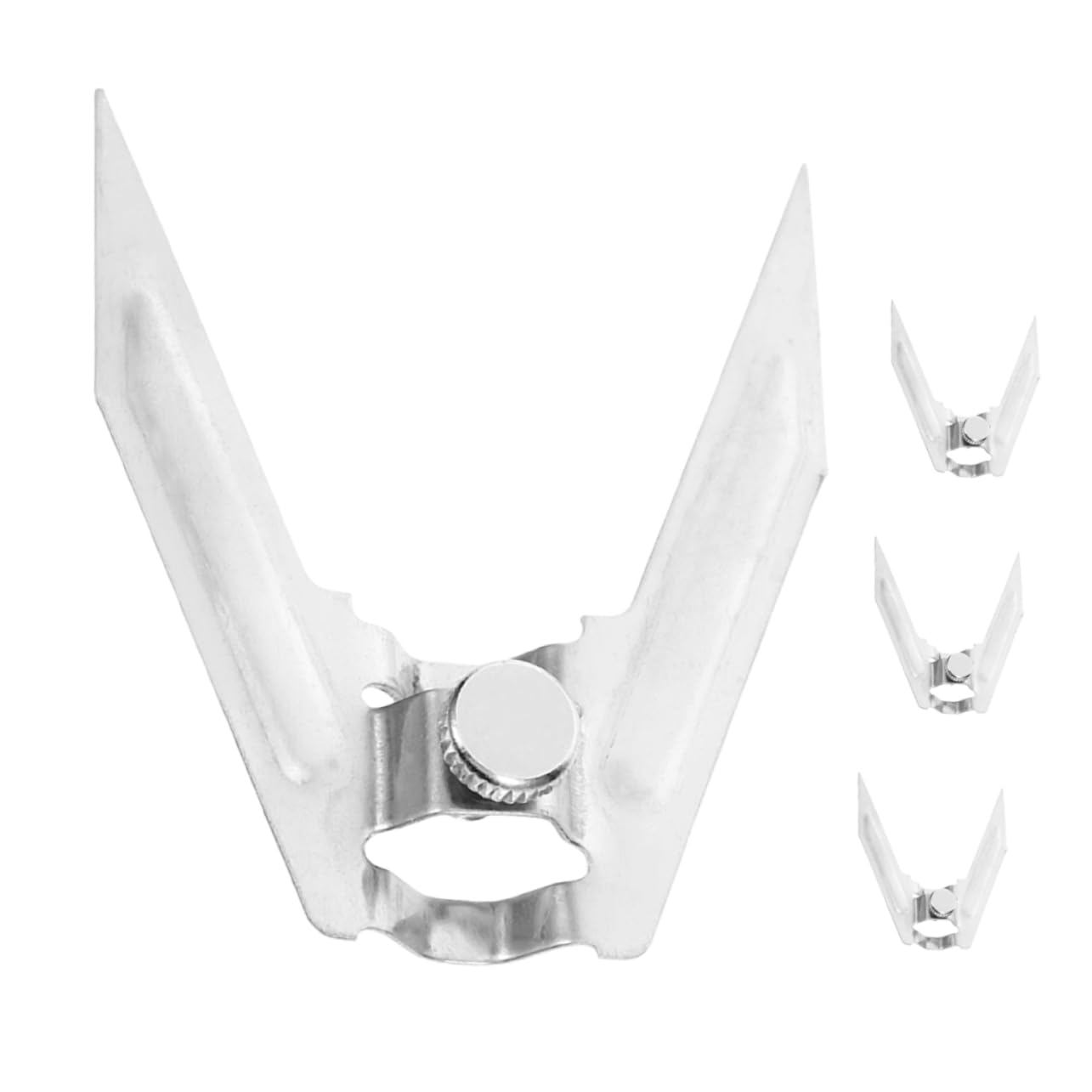 BESTYASH 4pcs Stainless Steel Rotating Chicken Fork for Bbq Oven and Grilling Meat Forks Design for Home Cooking Accessories