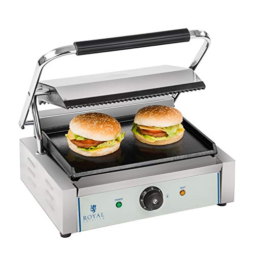 Royal Catering - RCKG-2200 - Piastra panini - 1 x 2.200 Watt