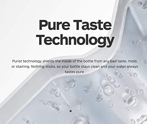 Spurcycle - "Catch Up" Water Bottle|22 Ounces. Purist Water Bottle With Moflo Cap, Resists Stains & Tastes Better. Flexible Bicycle Bottle. Don't Forget To Hydrate. #TOP2