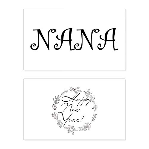 Tarjeta de felicitación para abuela con letras decorativas Grandma de gran calidad