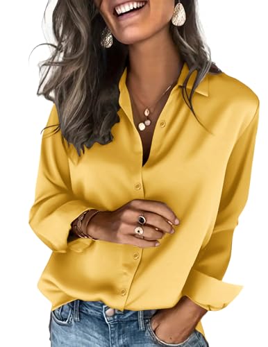 silk blouse - yellow