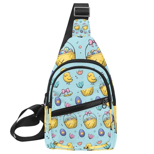 Cesta de Pascua bolsa cruzada compacta para pasear sin peso en los hombros