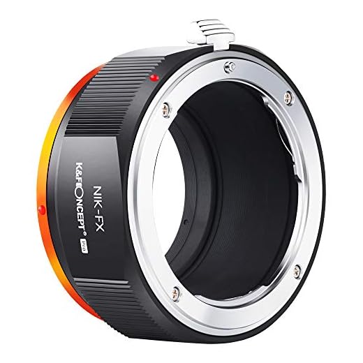 K&F CONCEPT Nik-FX Hochpräziser Adapterring Objektivadapter für Nikon AI/F Mount Lens to Fuji X Series Mirrorless FX Mount Camera Adapter Kompatibel mit Fujifilm XT2 XT20 XE3 XT1 X-T2