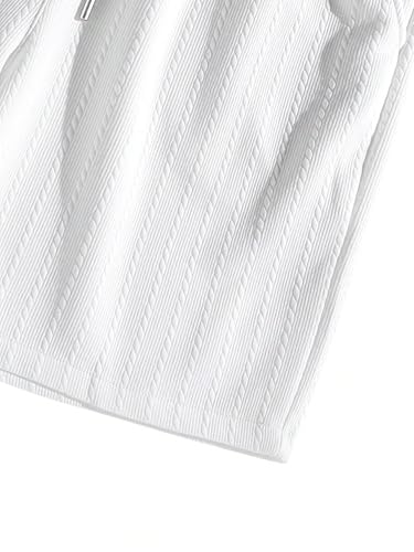 Image of Zilcon Men's 2 Pieces Outfits Casual Quarter Zip Polo Shirt and Shorts Set Athletic Jogging Summer Tracksuit