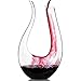 ADMY Decanter per vino, 1,5 l, a forma di U, set di caraffa in cristallo, vino rosso, senza piombo, decantatore in vetro, caraffa per vino, decantatore di vino, regalo per Natale