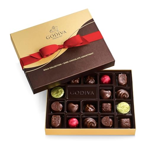 Godiva Chocolatier Valentine's Day Chocolate Gift Box, Rich Dark Chocolates