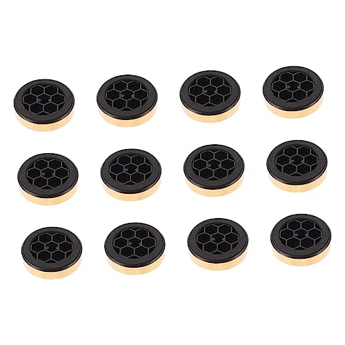 POPETPOP 12Pcs Amplifier Isolation Base Pads Durable Plastic Speaker Feet for Enhanced Sound Quality Vibration Dampening and Heat Dissipation for Power Amplifiers and HiFi