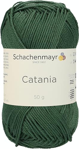 Schachenmayr 9801210-00419 Handstrickgarn, 100% Baumwolle, tannenbaum, 11,5 x 5,2 x 6 cm, 50