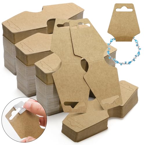 Cedilis 1000 Cartes affichage collier kraft 4.7 x 2 po