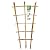 Natural Bamboo Trellis 24 Inches Tall, Mininfa Garden Ladder Trellis, Plant for Climbing Plants, Vegetables, Pots - 3 Pack
