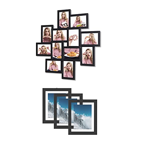 Songmics Different Sizes Picture Frames Bundle With 12-Pack Collage Picture Frames And 3-Pack Photo Frames #TOP16