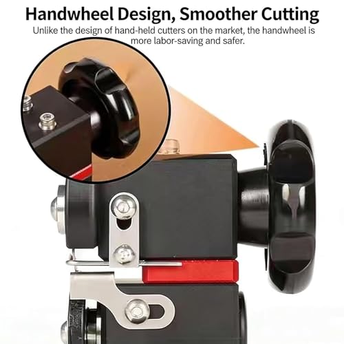 Cortador de tiras de cuero manual ajustable para trabajos artesanales 3
