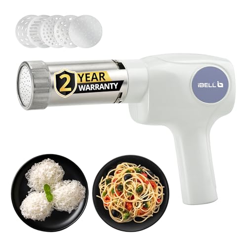 IBELL Electric Idiyappam Maker, Pasta & Noodle Maker with 5 Molds...