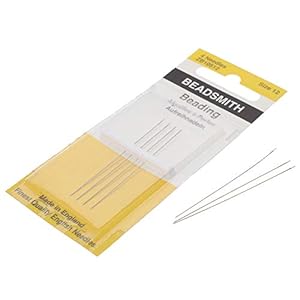 Beadsmith Perlennadeln Größe 12, 4 Stück