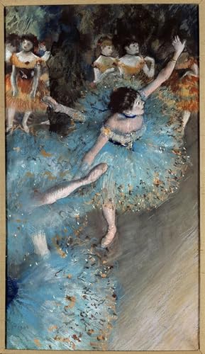 Cuadro en lienzo de la bailarina de Degas con acabado de alta calidad, 60x90cm