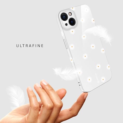 Coque iPhone 15 ONEFLOW marguerites rigide avec protection camera
