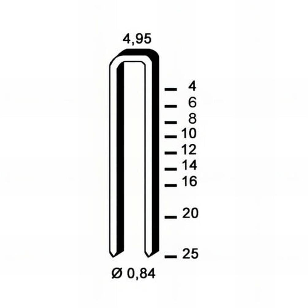 10.000 graffette zincate Tb-12-4.95x12x0.84 mm - D-Work