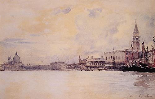 Tableau l'Entrée du Grand Canal de Venise impression art 60x90cm