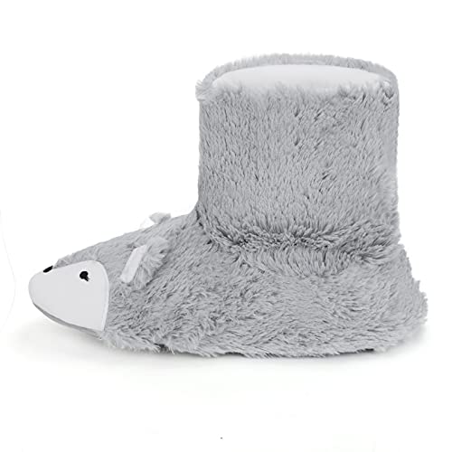 JIAHG Womens Winter Warm Booties Slippers Cute Fox Plush Fleece Boots House Shoes Ladies Girls Non-Slip Ankle Boots Soft Cozy Mules Footwear with Anti-Skid Sole4