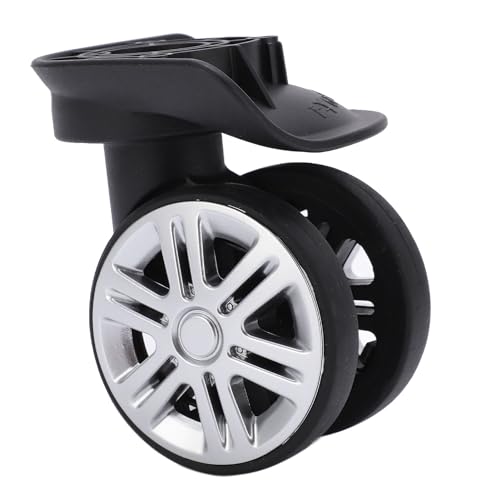 Alomejor Suitcase Wheels, 1 Pair Suitcase Casters with 8 x Screw for Double Row Wheels4