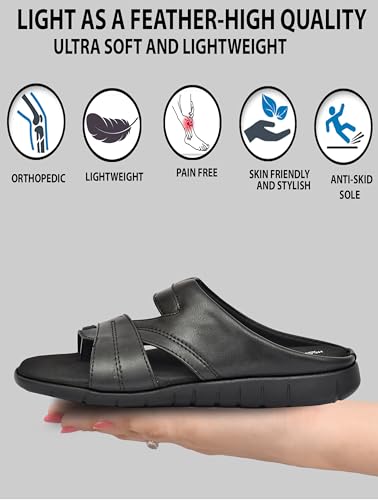 Image of HEALTH FIT Healthfit Men's Diabetic & Orthopedic Arch Support Footwear