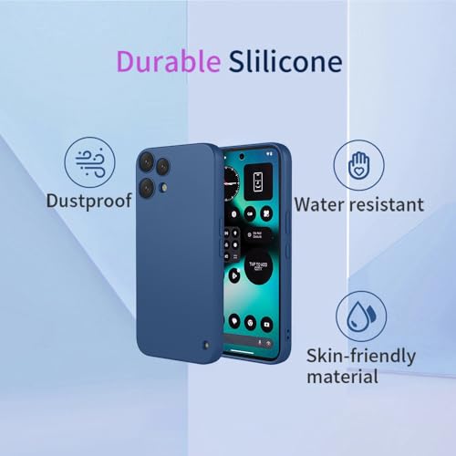 Image of for Nothing Phone (3a) Lite 5G Case Liquid Silicone Feel Soft TPU Protective Phone Cover - Red