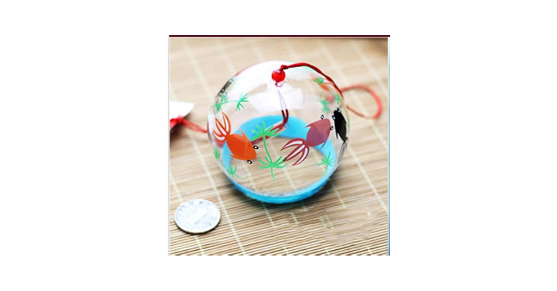 大変珍しい吹きガラスの象★ムリーニ★ 夏祭りのヨーヨーの様な水色の吹きガラスのかんざし 特大玉 水