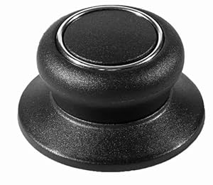 Ilovyo Pot-lid-knob-yuan-1 Topfdeckel Knopf Schwarz (1 Set)