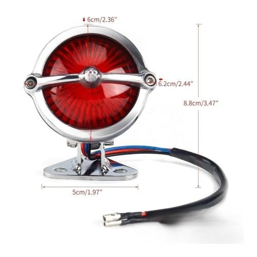 Feu arriere Touring et Chopper robuste - Finition soignee pour moto custom