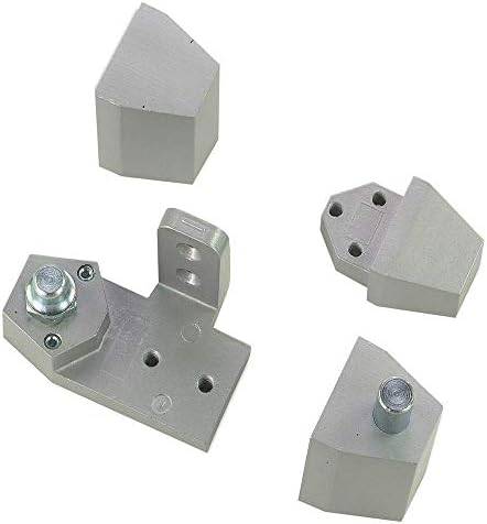 Arch/Vistawall Style TOP & Bottom Pivot Hinge Set for Commercial Adams Rite Type Storefront Door, Choose Handing & Finish (Right Hand in Aluminum)