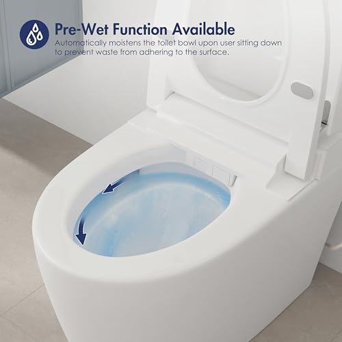 Image of Eridanus One Piece Smart Toilet, No Bidet, Foot Sensor Flush, Heated Seat