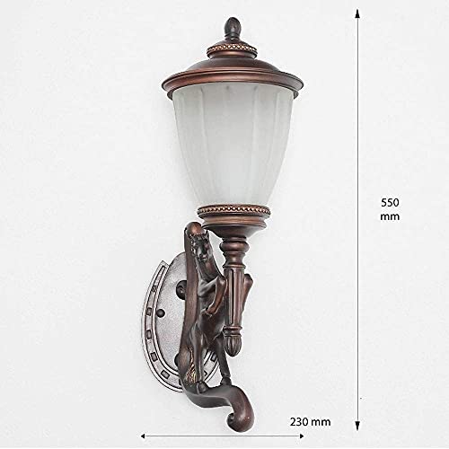Applique murale extérieure E27 éclairage sécurité étanche IP44 maison