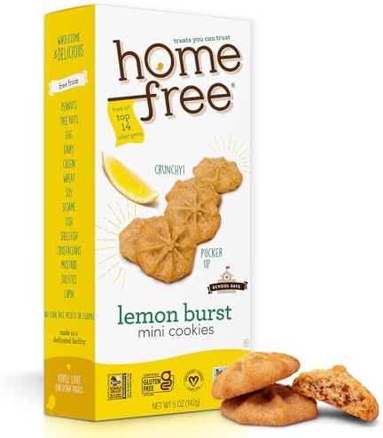 Homefree Lemon Burst Mini Cookies, 5 oz (Pack of 1)