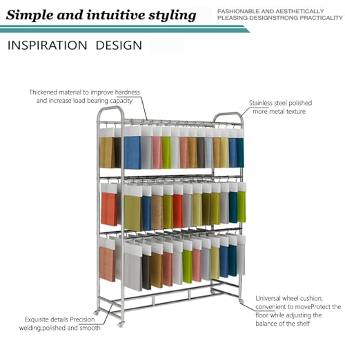 Support de rangement mobile pour l'affichage de vente au détail de textile