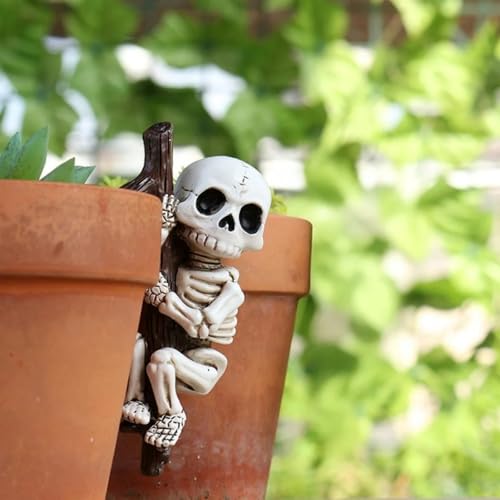OwMell Garden Decor Statue Flower Pot Hugger, Funny Outdoor Planter Hugger