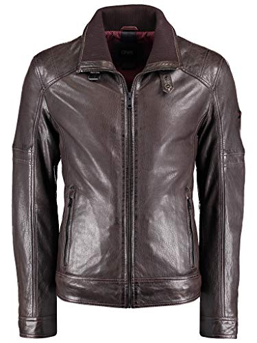 Preisvergleich Produktbild DNR Herren Lederjacke mit Futter in Kontrastfarben