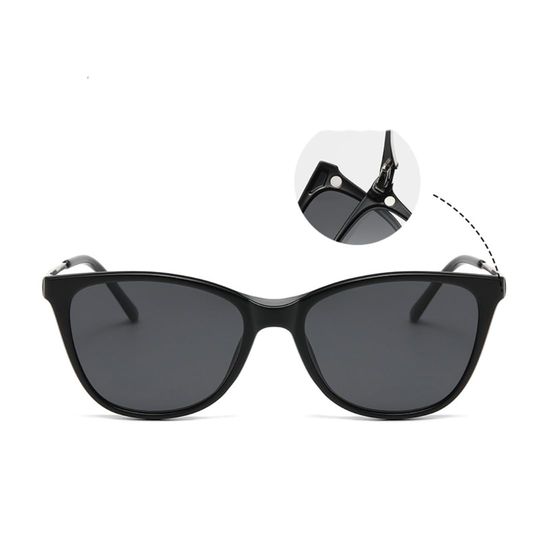 Gafas de sol de moda para mujer con clip magnético y polarizadas