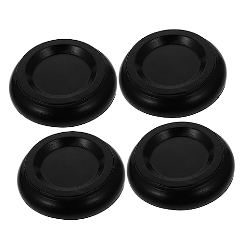FAVOMOTO Piano Caster Cups 4pcs Grand Piano Foot Pads Wood Material Non-slip Noise-dampening
