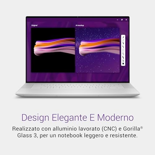 16 Premium Laptop DA16250-16.3 Inch 120Hz OLED Touch Display 4K Intel Core Ultra 9 285H, NVIDIA GeForce RTX 5070, 32GB RAM, 1TB SSD, Windows 11 Home, Audio Studio, Italian Keyboard, Platinum - Notebook - Immagine 6